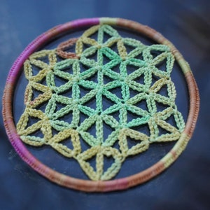 FLOWER OF LIFE Crochet tutorial Dreamcatcher image 3