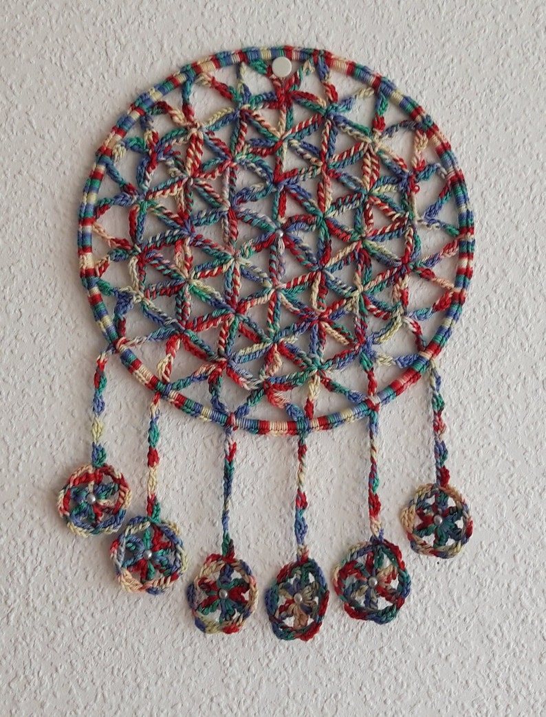 Crochet tutorial FLOWER OF LIFE Dreamcatcher image 2