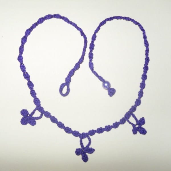 Tutoriel de crochet Collier, Bracelet FLEUR DE CROIX