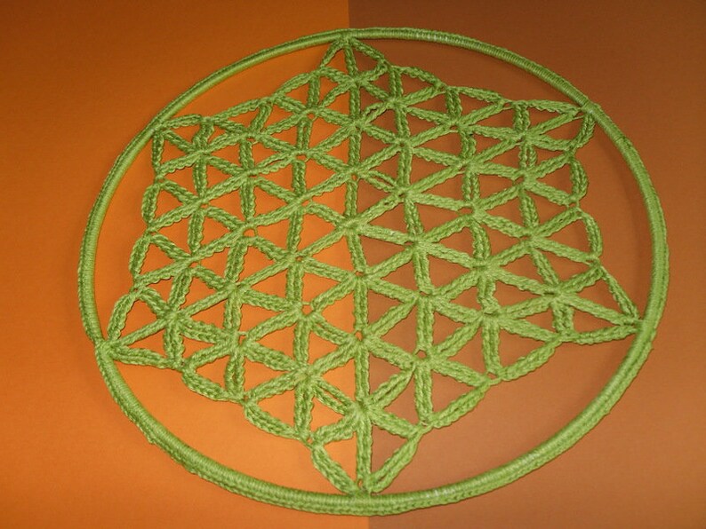 FLOWER OF LIFE Crochet tutorial Dreamcatcher image 4