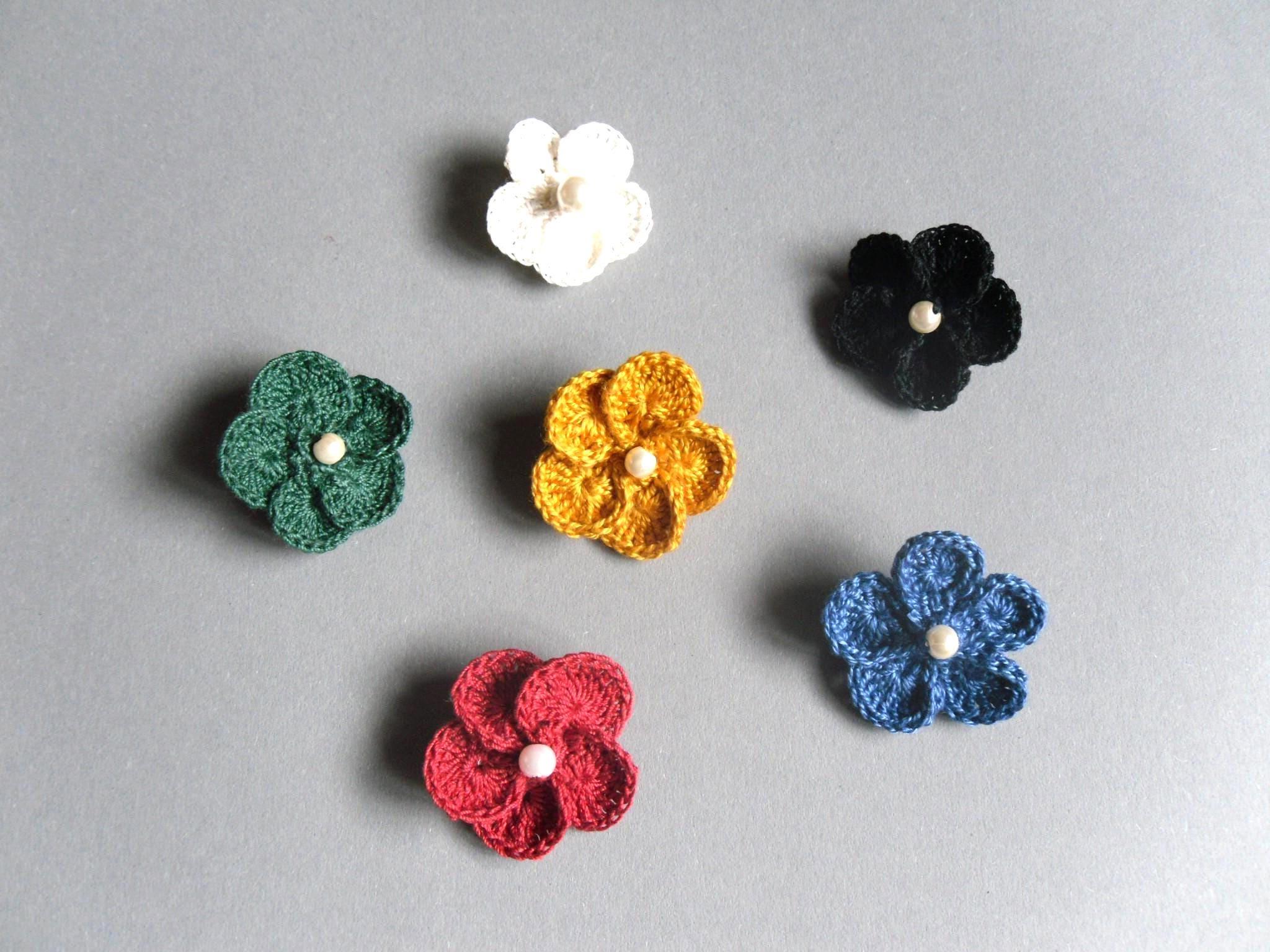 Crochet tutorial Brooch, Bookmark FLOWER