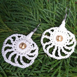 Tutorial crochet earrings SHELL