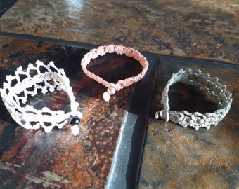 3 Tutoriels de crochet BRACELETS, COLLIER de pied