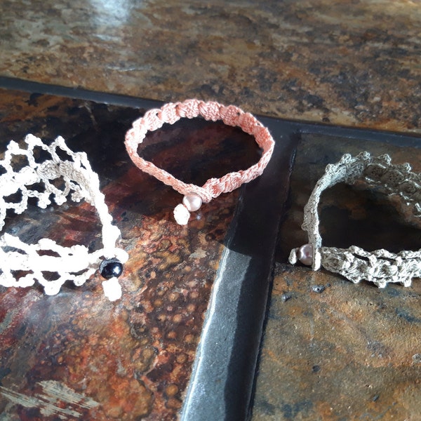 3 Tutoriels de crochet BRACELETS, COLLIER de pied