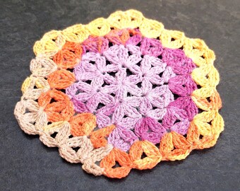 Crochet pattern FLOWER OF LIFE Coaster