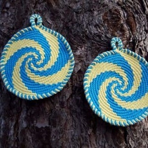 Tutorial crochet round Potholders SPIRALS image 9