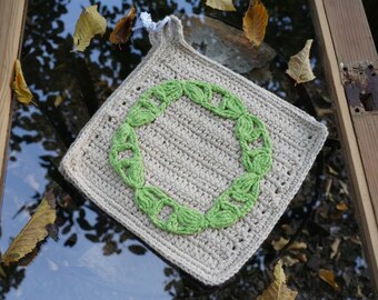 Crochet tutorial Potholders "crop circle"