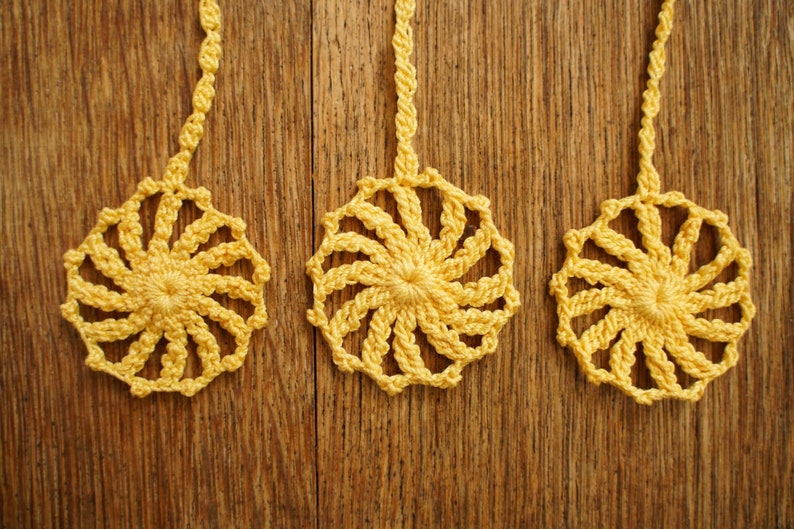 Tutoriel de crochet Marque-page FLEUR, SOLEIL image 10