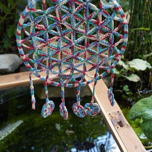 Crochet tutorial FLOWER OF LIFE Dreamcatcher image 6