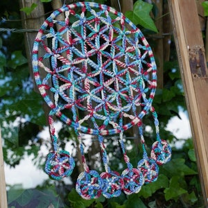 Crochet tutorial FLOWER OF LIFE Dreamcatcher image 3