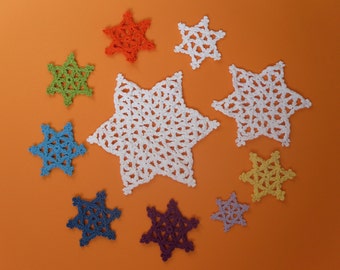 3 Tutoriels de crochet Étoiles, FLEUR DE VIE