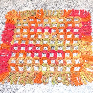 Crochet tutorial BOHO square doily
