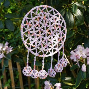 Crochet tutorial FLOWER OF LIFE Dreamcatcher image 7