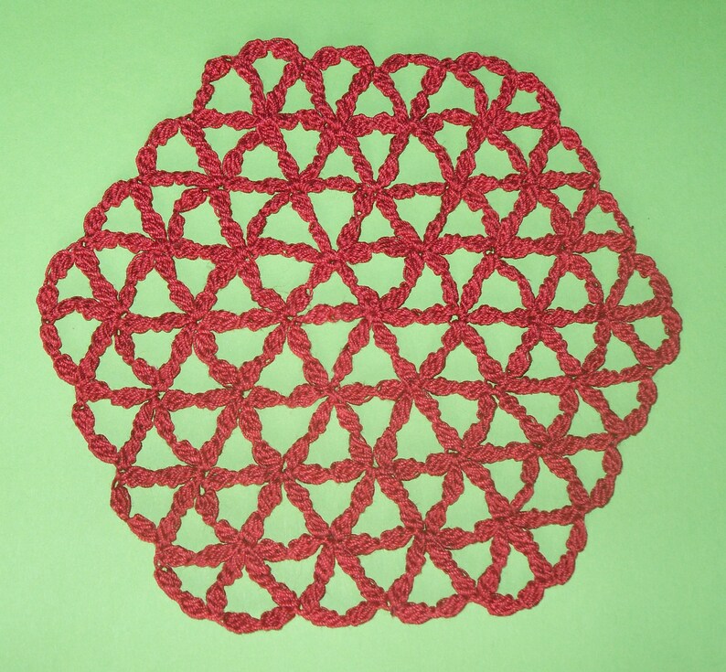 Crochet pattern Coaster FLOWER OF LIFE