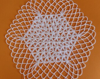 Crochet pattern FLOWER OF LIFE Doily