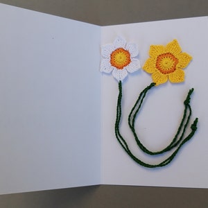 Crochet tutorial Bookmark Flower Daffodil image 5