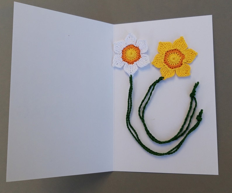 Crochet tutorial Bookmark Flower Daffodil image 5