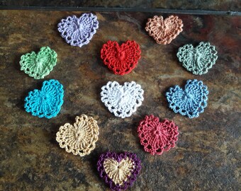 6 Crochet HEARTS tutorials