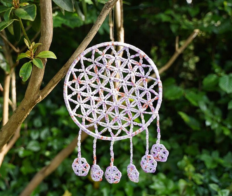 Crochet tutorial FLOWER OF LIFE Dreamcatcher image 1