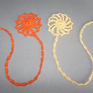 Tutoriel de crochet Marque-page FLEUR, SOLEIL image 9