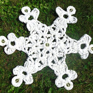 Tutoriel de crochet FLEUR DE VIE Napperon des Anges