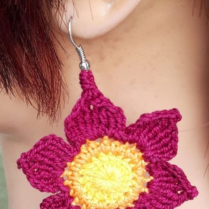 Crochet tutorial Bookmark Flower Daffodil image 10