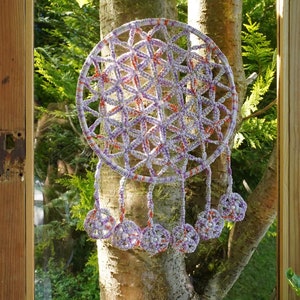 Crochet tutorial FLOWER OF LIFE Dreamcatcher image 8