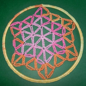 FLOWER OF LIFE Crochet tutorial Dreamcatcher image 2