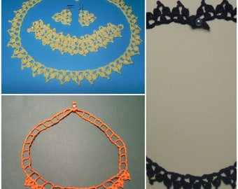 2 Tutoriels de crochet COLLIER/BIJOUX DENTELLES