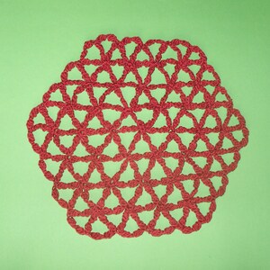 Tutorials FLOWER OF LIFE Crochet Stars image 9