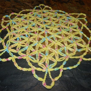 FLOWER OF LIFE Crochet tutorial Doily image 4