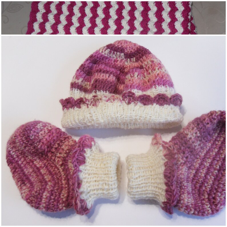 2 Crochet tutorials Babyset & Baby Blanket image 2