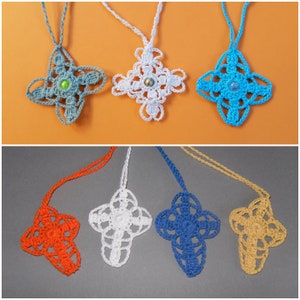 4 Crochet tutorials CROSS Charm image 4