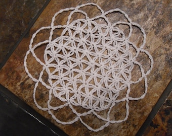 FLEUR DE VIE Tutoriel Napperon au crochet