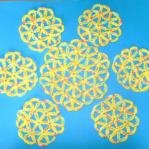 FLOWER OF LIFE Crochet tutorial Coaster