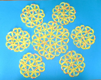 FLOWER OF LIFE Crochet tutorial Coaster