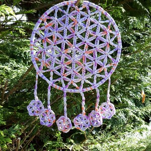 Crochet tutorial FLOWER OF LIFE Dreamcatcher image 4