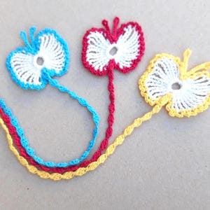 2 Tutorials BUTTERFLY crochet Bookmarks