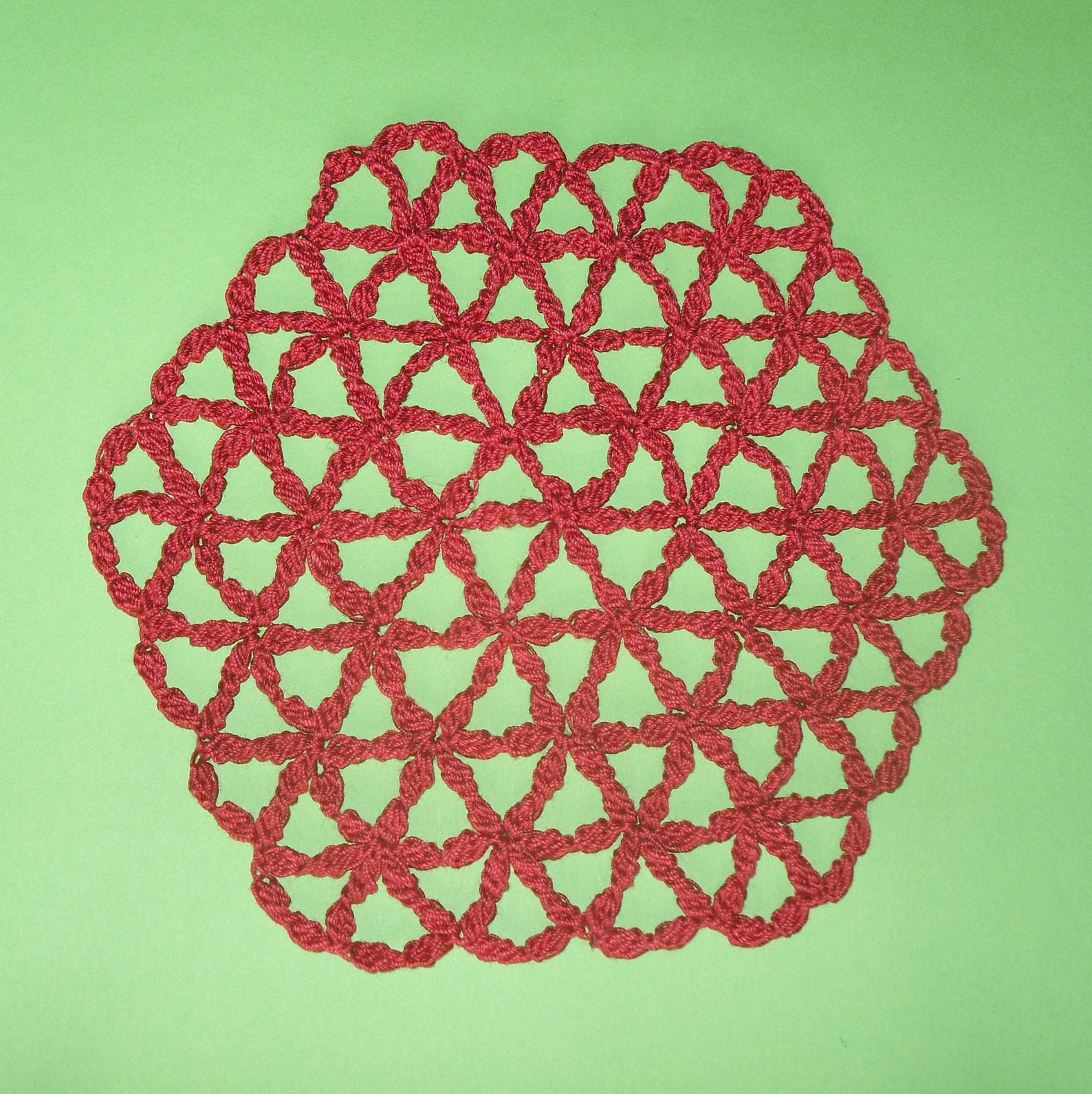Crochet Tutorial FLOWER OF LIFE Coaster Etsy
