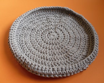 Crochet tutorial TABLE TRAYS 2 sizes