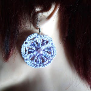 FLOWER OF LIFE Crochet tutorial Earrings