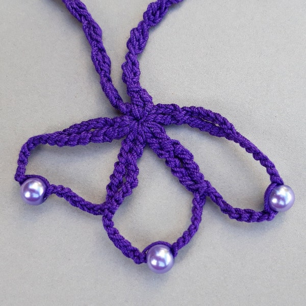 Tutoriel de crochet Collier PERLES