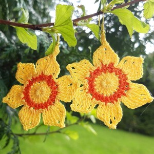 Crochet tutorial Bookmark Flower Daffodil image 8