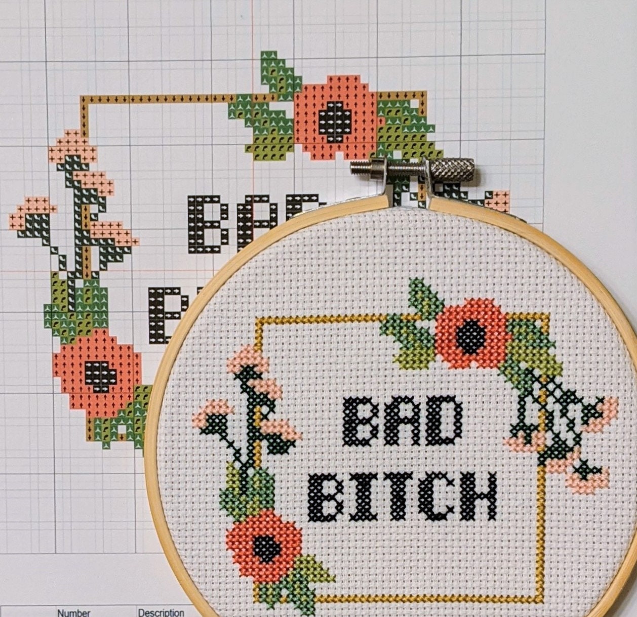 Bad Bitch Needlepoint