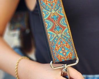 Tracolla regolabile in tessuto per borsa, ricambio per borsa floreale boho