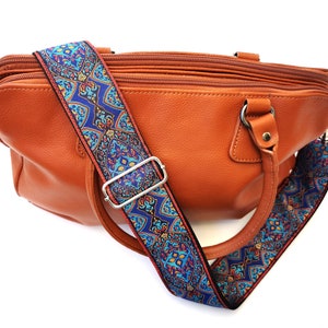 Flowery Guitar Style Bag Strap: Adjustable Replacement Strap for Handbag or Purse, EINSTEIN