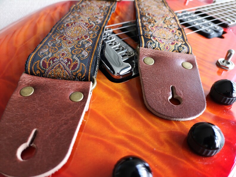 Guitar Strap Adjustable Personalized Strap Etsy