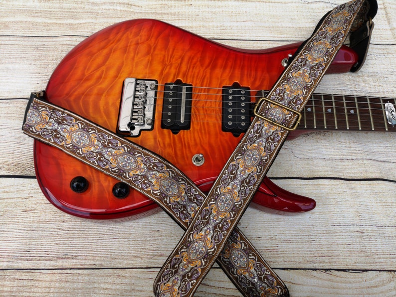 Crossbody Guitar Strap for Electric Acoustic or Bass Guitars Etsy