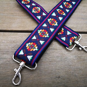 Replacement Guitar Style Bag Strap, Interchangeable Colorful Bag Strap for Handbag abd Purse, Adjustable Guitar Style Flowery Strap, MERCURY