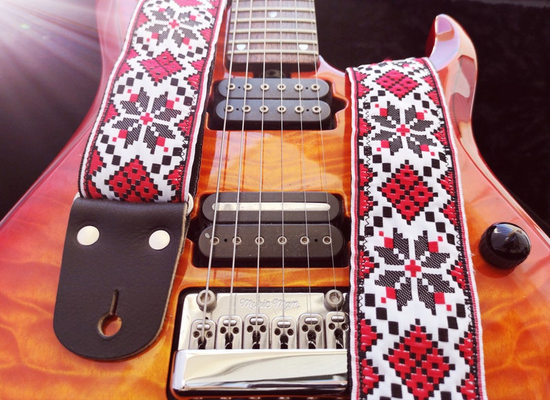 Guitar Strap Adjustable Personalized Engraving Cross body Etsy